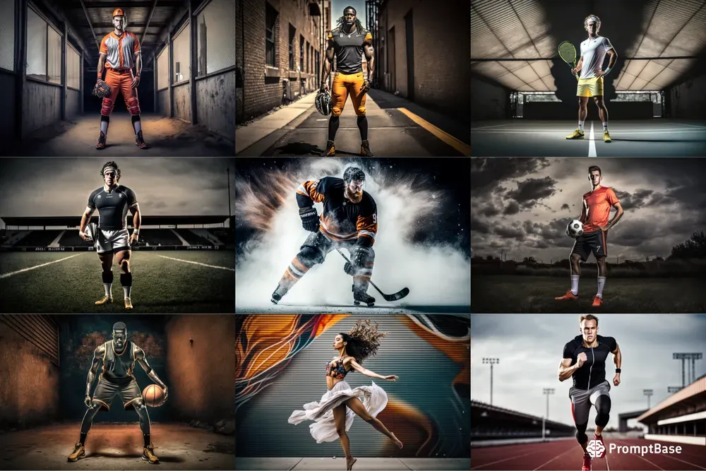 Portraits Of Professional Sport Athletes Midjourney
