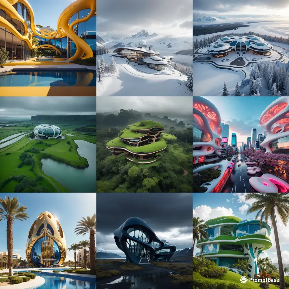 Leonardo Biomorphic Architectures Leonardo Ai Prompt | PromptBase