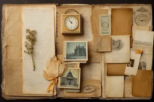 Antique Scrapbook App | PromptBase