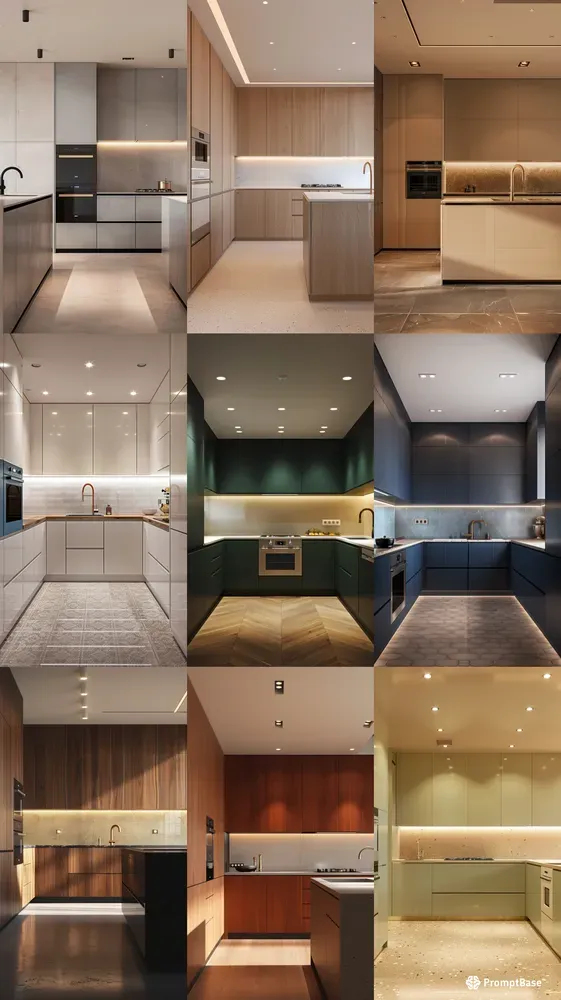 Stylish Kitchen Interiors Midjourney Prompt | PromptBase