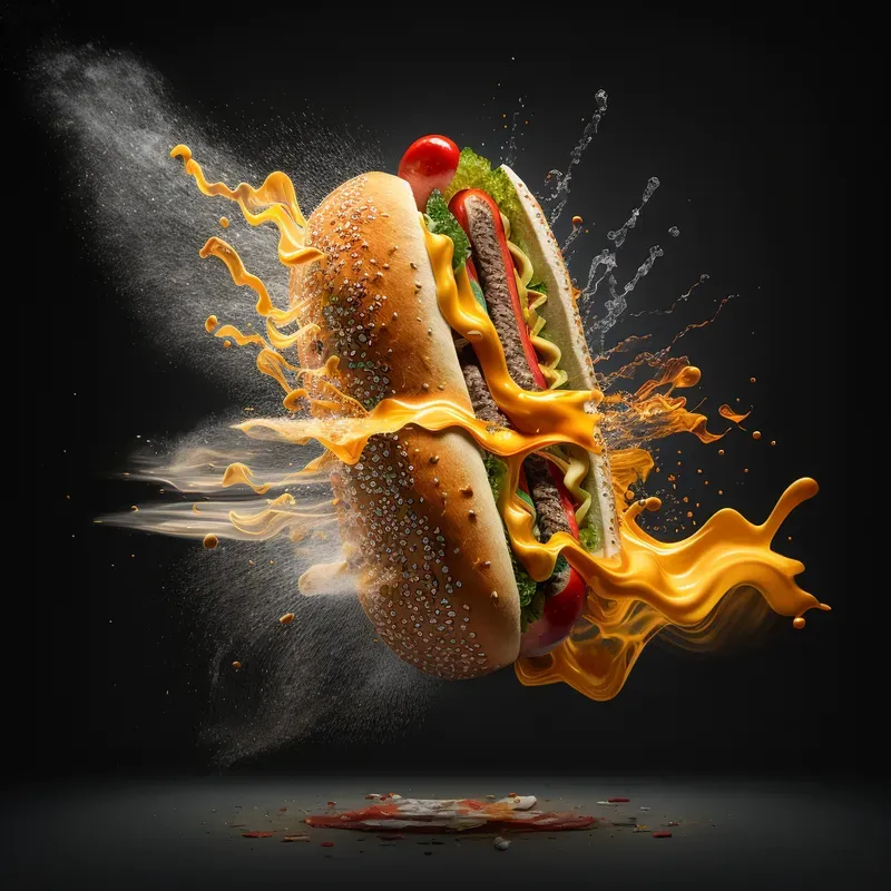 Epic Food Explosions Midjourney Prompt PromptBase