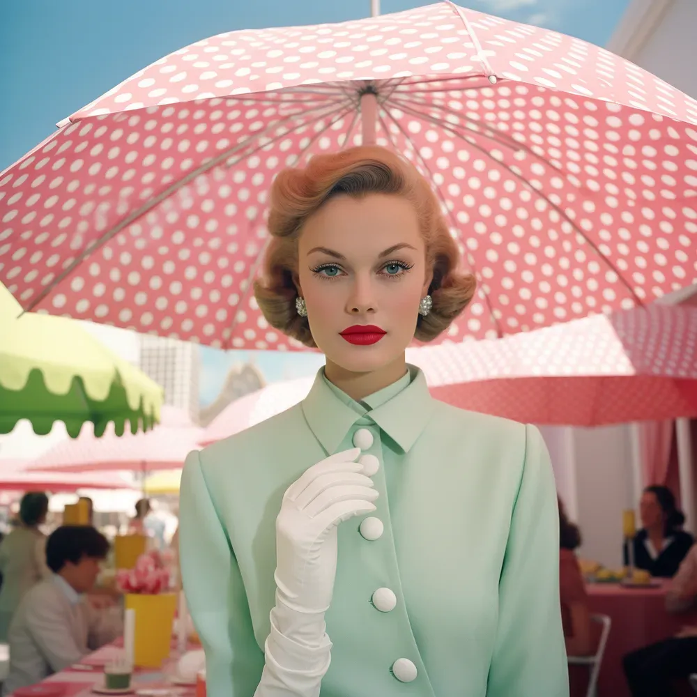 Retro Glam Pastel Vintage Fashion Midjourney Prompt PromptBase