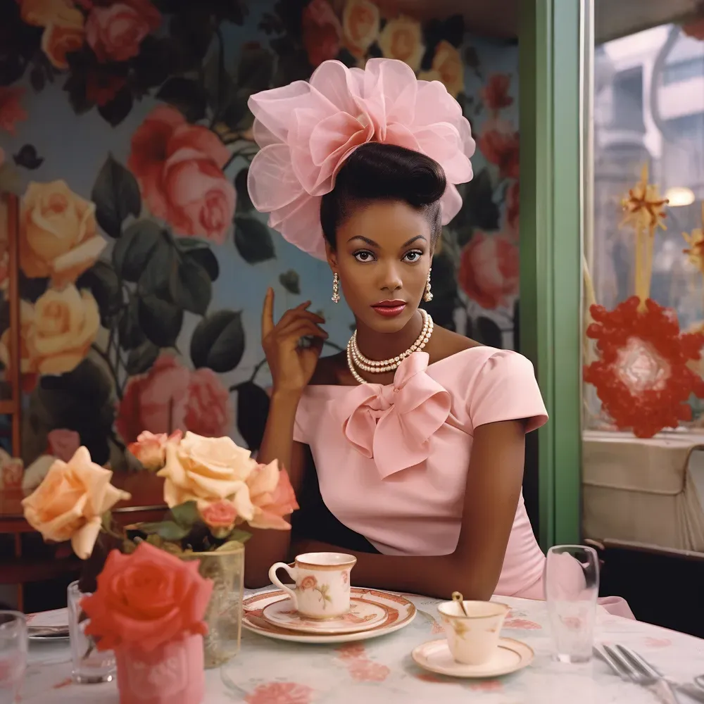 Retro Glam Pastel Vintage Fashion Midjourney Prompt PromptBase