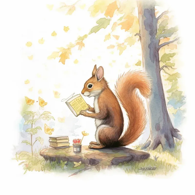 Woodland Storybook Illustrations Midjourney Prompt | PromptBase