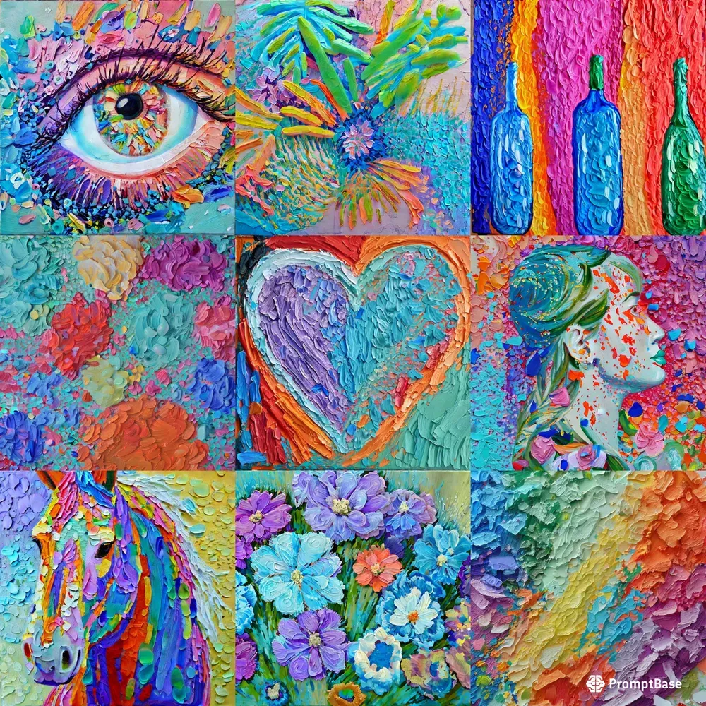 Handmade Oil Paintings Stable Diffusion Prompt | PromptBase