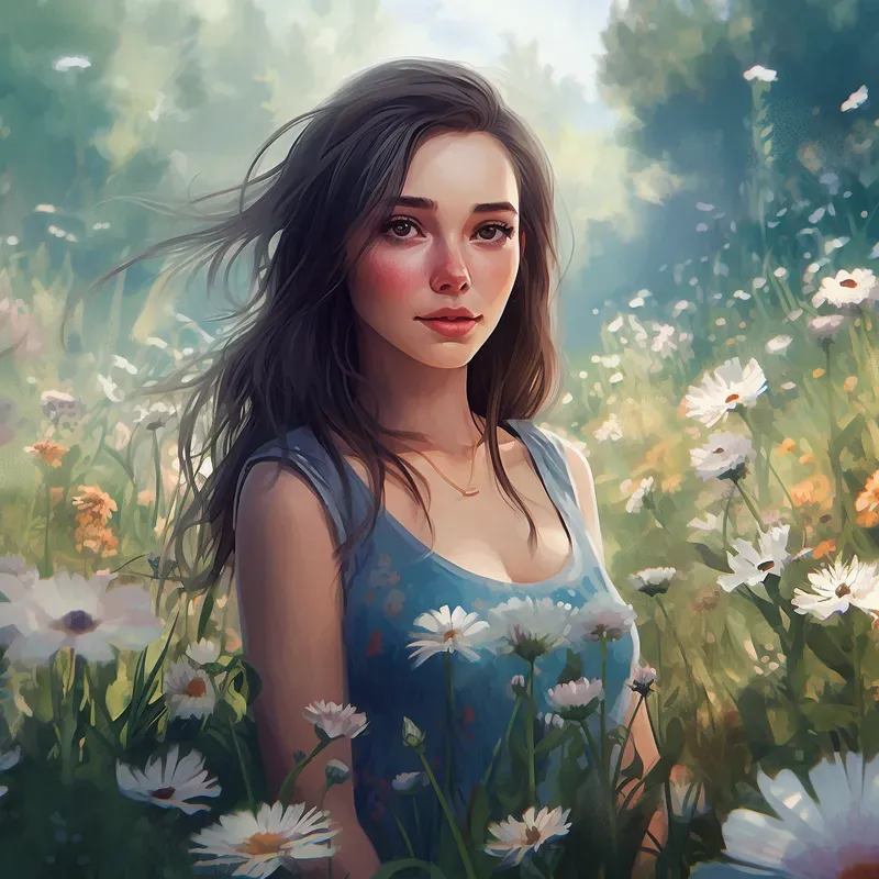 Dreamy Portraits Of Girls Midjourney Prompt | PromptBase