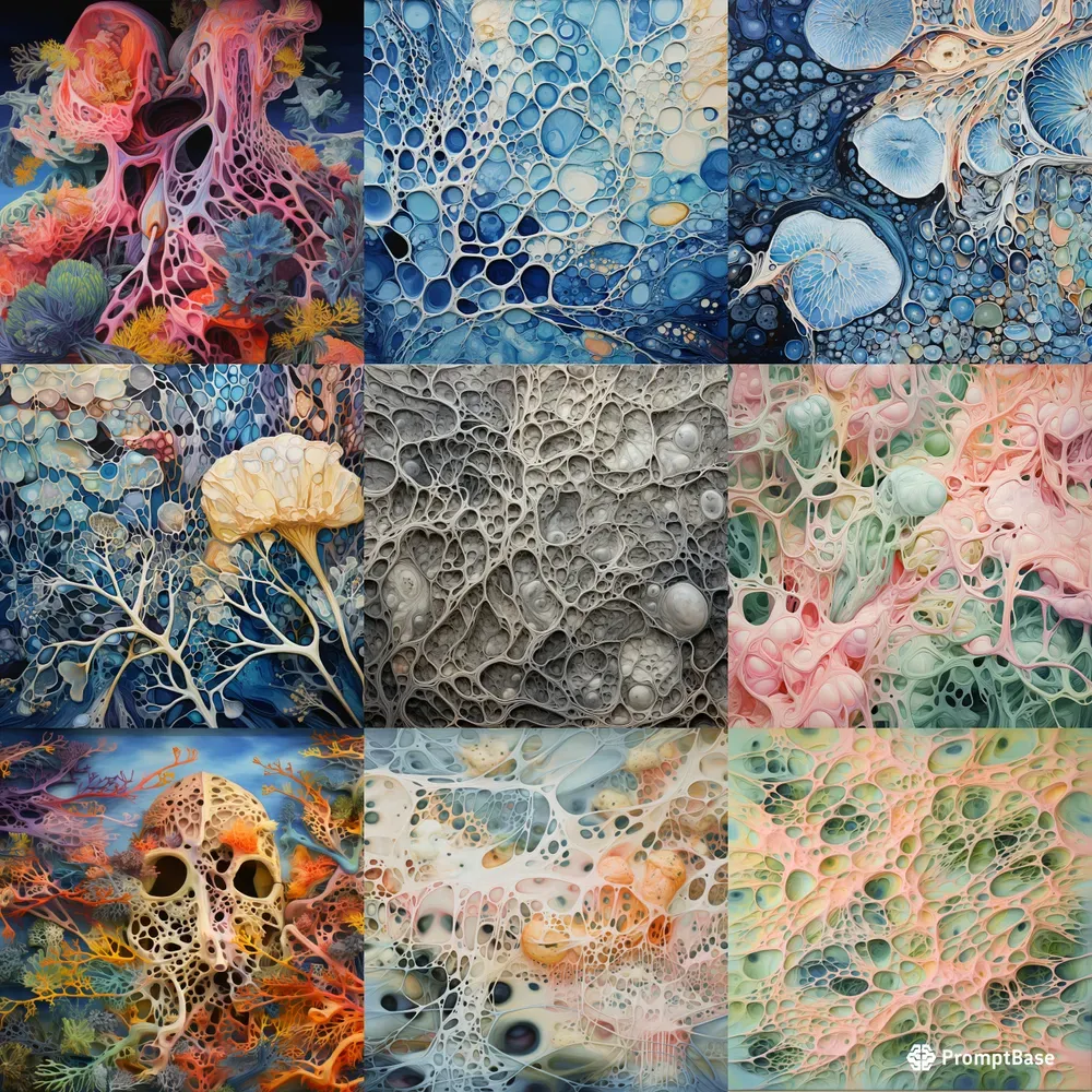 Biological Patterns In Scagliola Style Midjourney Prompt | PromptBase