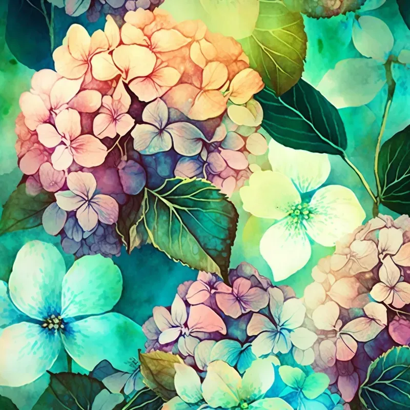 Watercolor Floral Patterns Midjourney Prompt | PromptBase
