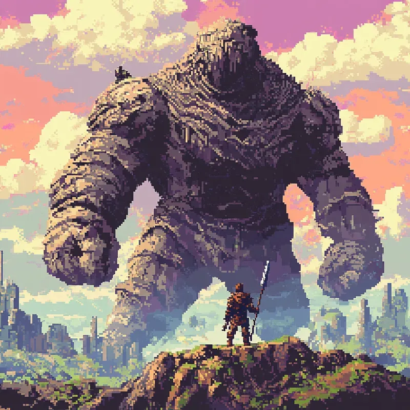 Epic Pixel Art Illustrations Midjourney Prompt | PromptBase