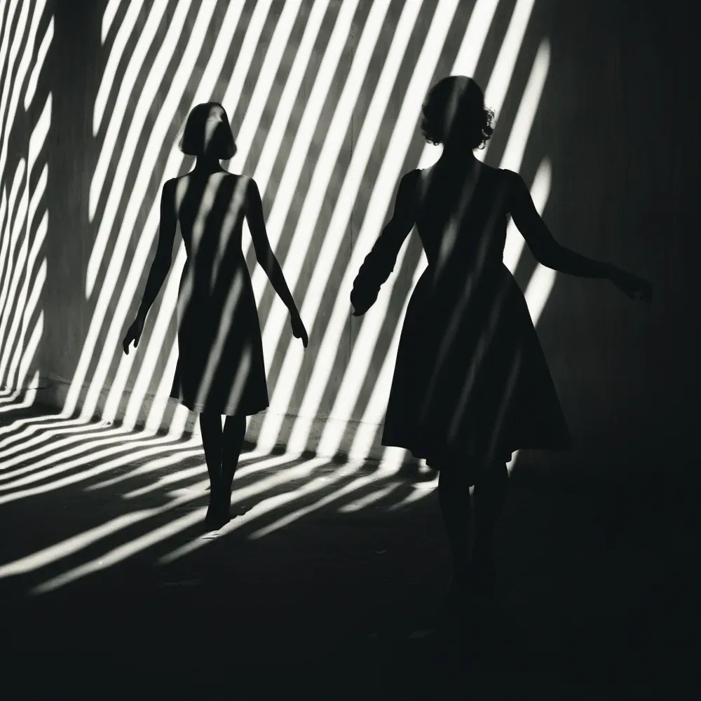 Black And White Shadow Photographs Midjourney Prompt | PromptBase