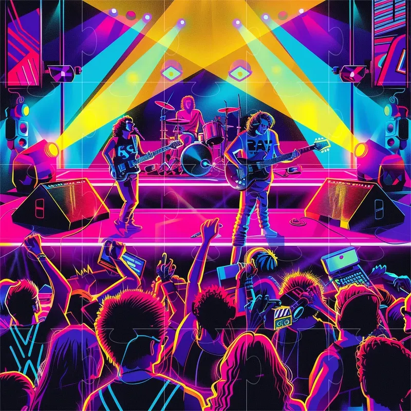 80s Retro Style Visual Feasts Midjourney Prompt | PromptBase