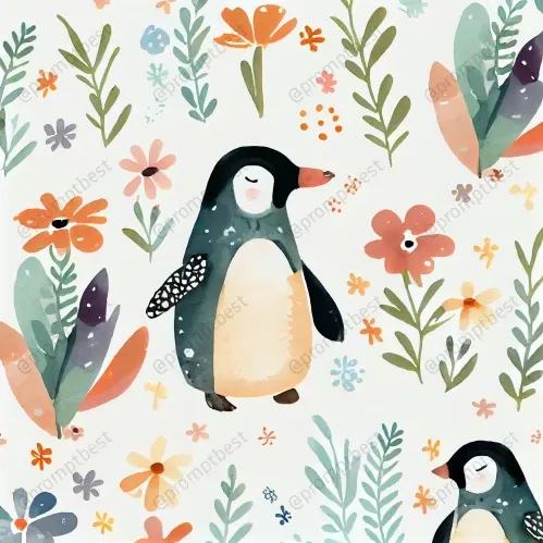 Watercolor Seamless Patterns Midjourney Prompt | PromptBase
