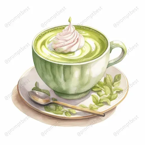 Foods Drinks Desserts Watercolor Cliparts Midjourney Prompt | PromptBase