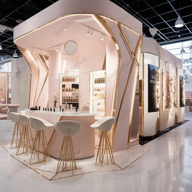 【Creative Booth Design】 Exhibition Display Booth Designs Midjourney Prompt | PromptBase