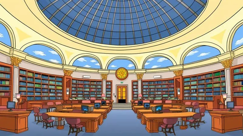 Simpsons Springfield Style Backgrounds Midjourney Prompt | PromptBase