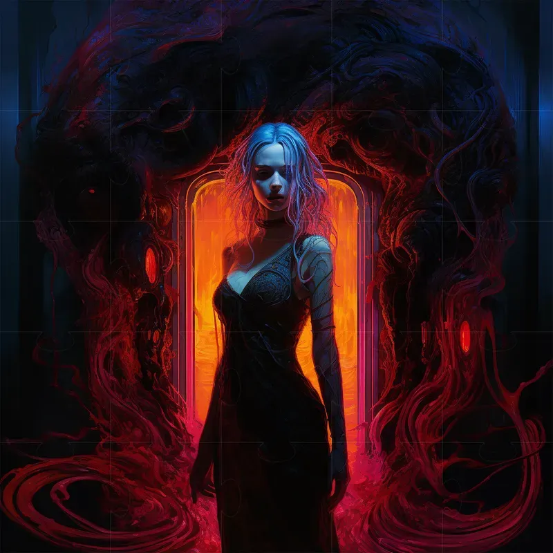 Horror Portraits Illustrations Midjourney Prompt | PromptBase