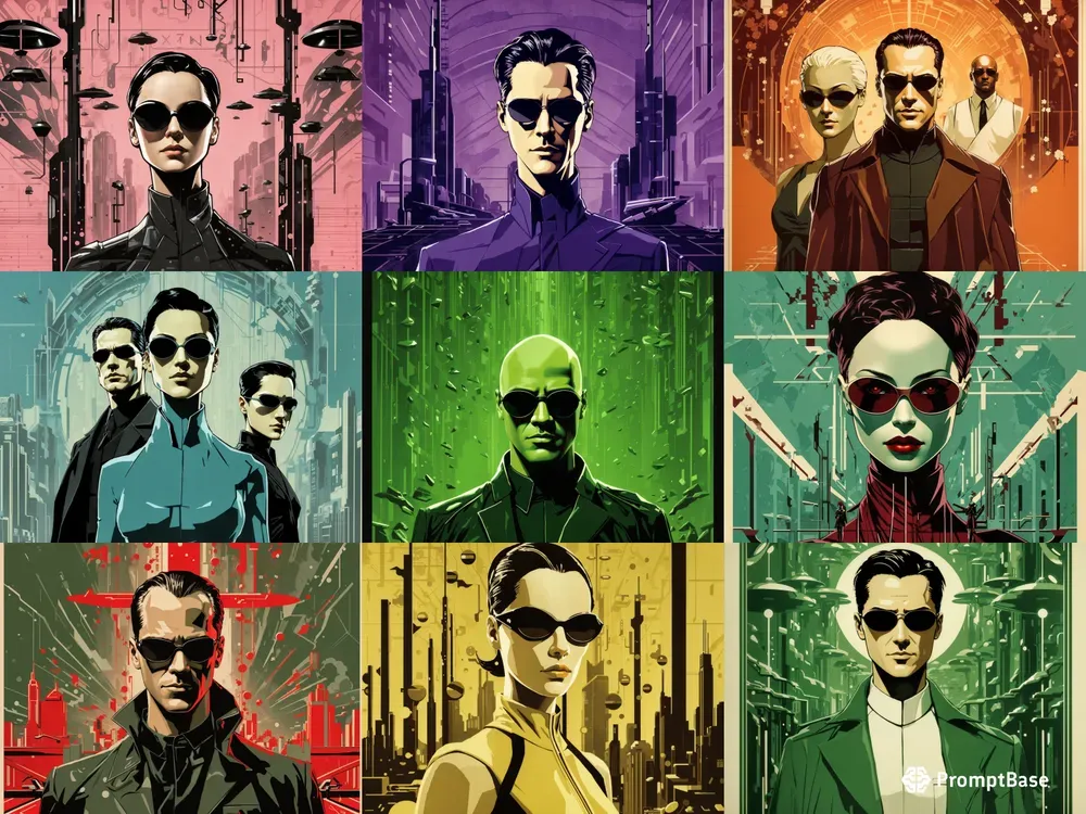 Vintage The Matrix Movie Posters Leonardo Ai Prompt | PromptBase