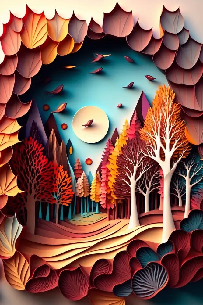 Paper Art Landscapes Midjourney Prompt PromptBase