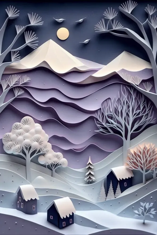 Paper Art Landscapes Midjourney Prompt PromptBase