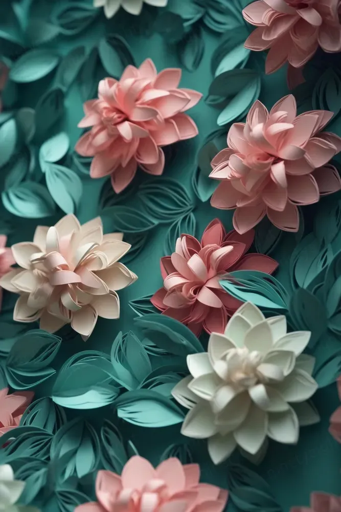 Paper Art Flowers Midjourney Prompt PromptBase