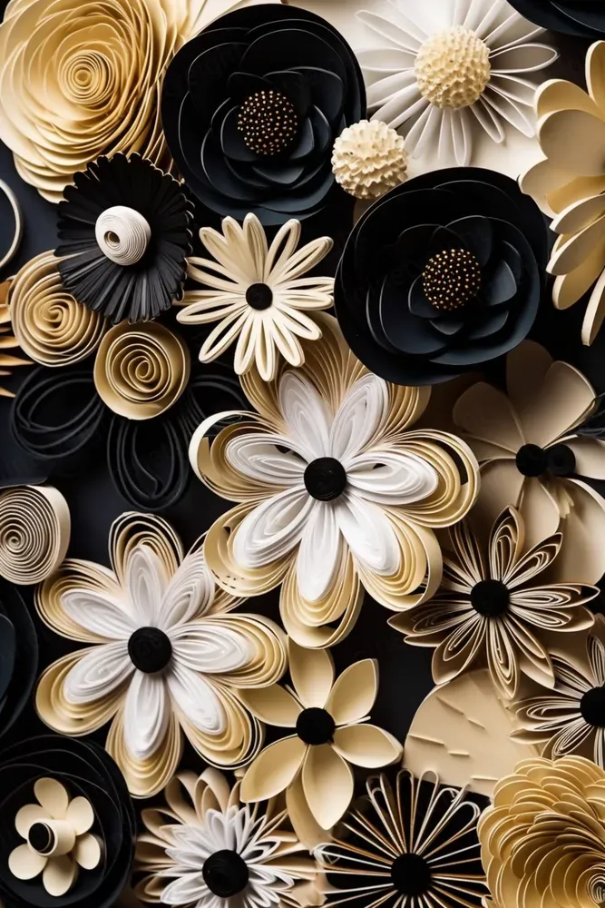 Paper Art Flowers Midjourney Prompt PromptBase
