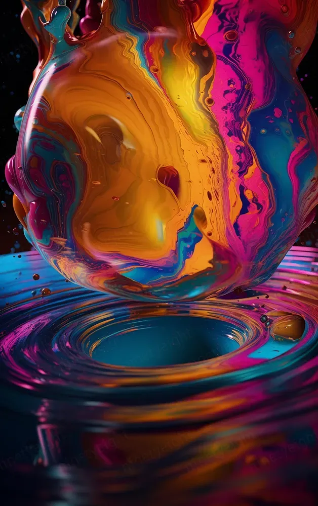 Beautiful Liquid Wallpaperbackgrounds Midjourney Prompt PromptBase