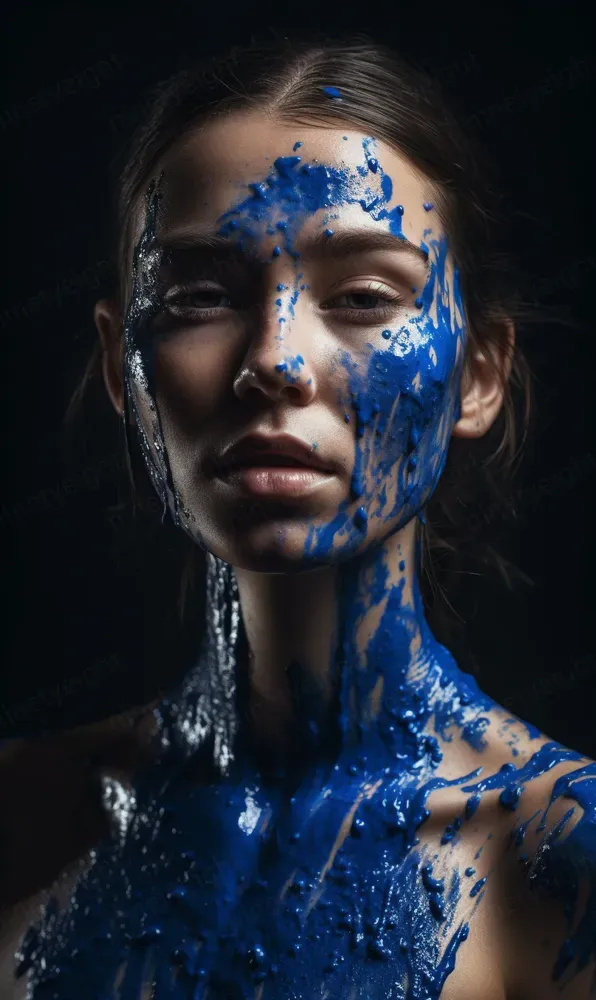 Paint Drip Fashion Model Portraits Midjourney Prompt PromptBase
