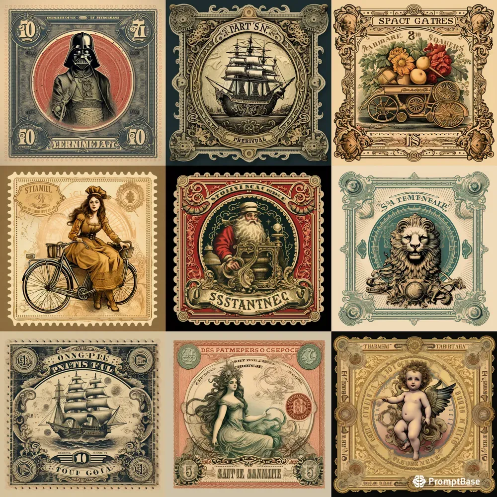 Tax Stamps Midjourney Prompt PromptBase