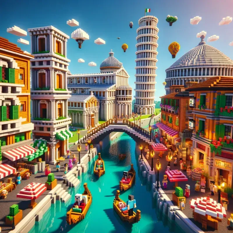 Minecraft Style Digital Paintings Dall E Prompt Promptbase