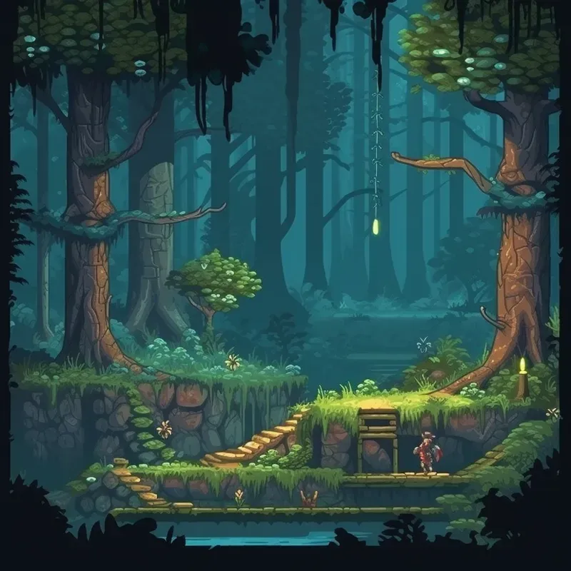 Pixel Art Game Scenes Midjourney Prompt | PromptBase
