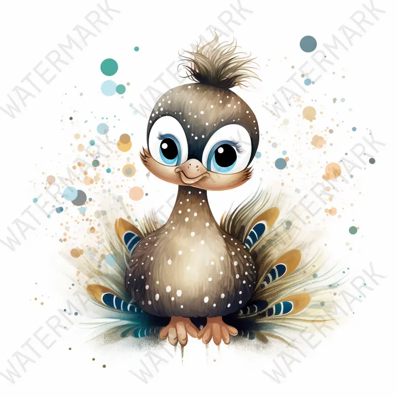 Safari Baby Jungle Animals Watercolors Midjourney Prompt | PromptBase