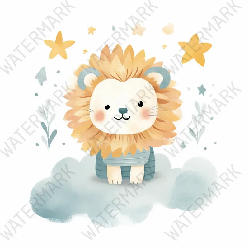 Nursery Wall Art Watercolor Baby Cliparts Midjourney Prompt | PromptBase