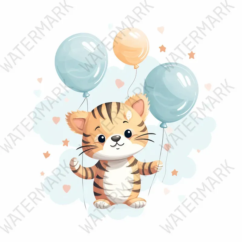 Nursery Wall Art Watercolor Baby Cliparts Midjourney Prompt | PromptBase