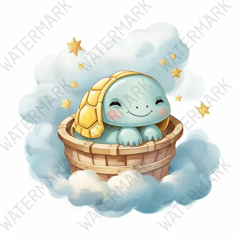 Nursery Wall Art Watercolor Baby Cliparts Midjourney Prompt | PromptBase