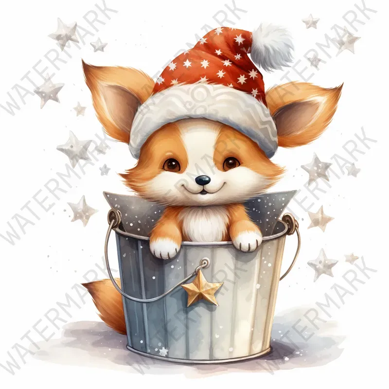 Halloween Watercolors Christmas Animals Midjourney Prompt | PromptBase