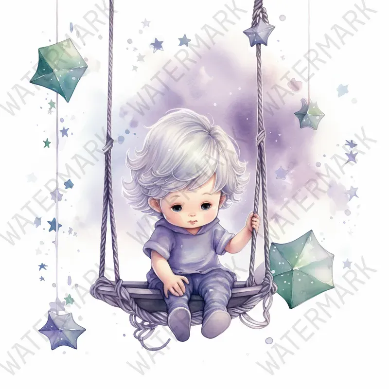 Enchanted Watercolor Clipart Nursery Art Midjourney Prompt | PromptBase