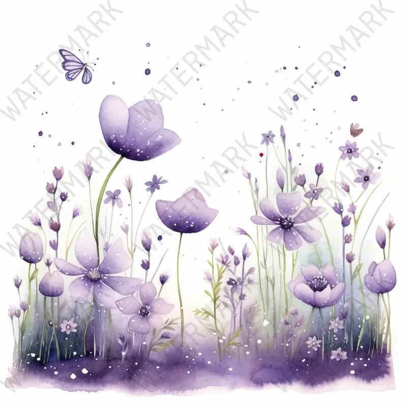 Enchanted Watercolor Clipart Nursery Art Midjourney Prompt | PromptBase