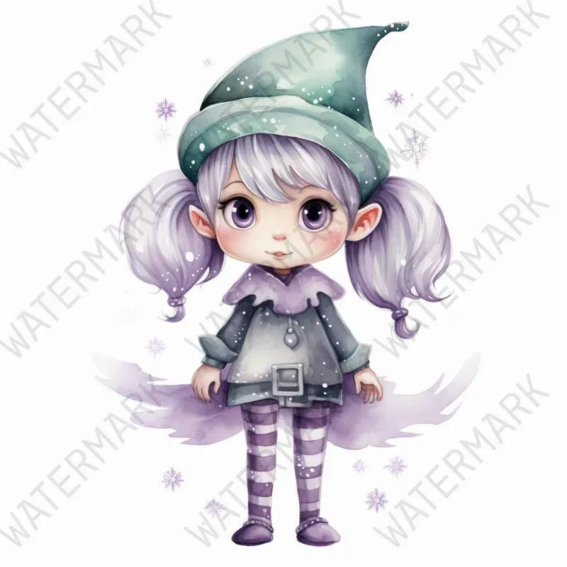 Enchanted Watercolor Clipart Nursery Art Midjourney Prompt | PromptBase