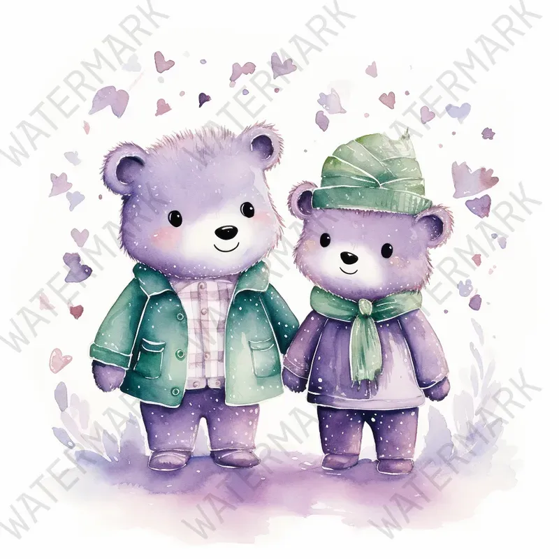Enchanted Watercolor Clipart Nursery Art Midjourney Prompt | PromptBase