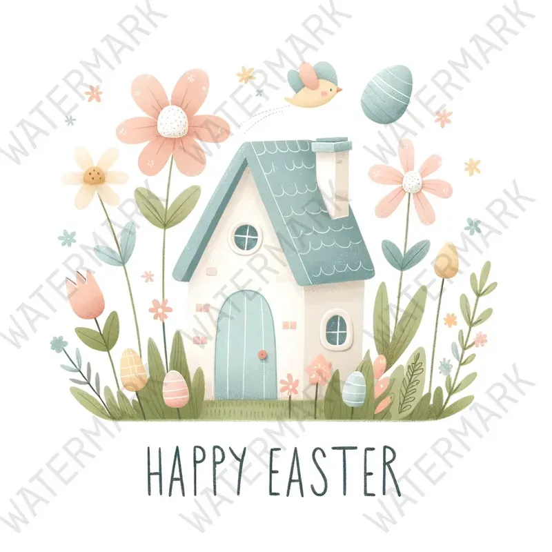 simple-easter-illustrations-with-texts-dall-e-prompt-promptbase