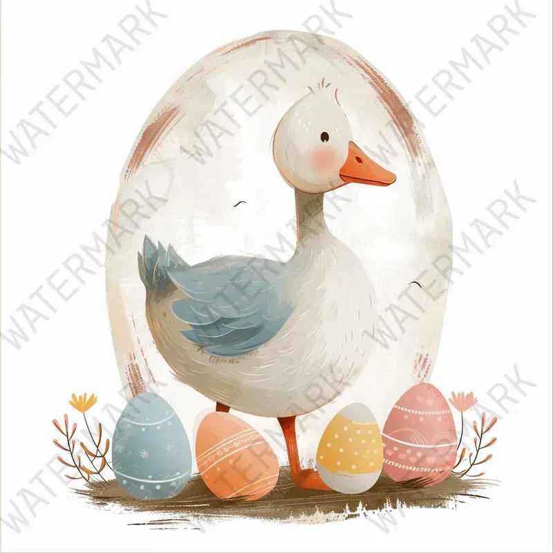Pastel Watercolor Easter Cliparts Midjourney Prompt | PromptBase