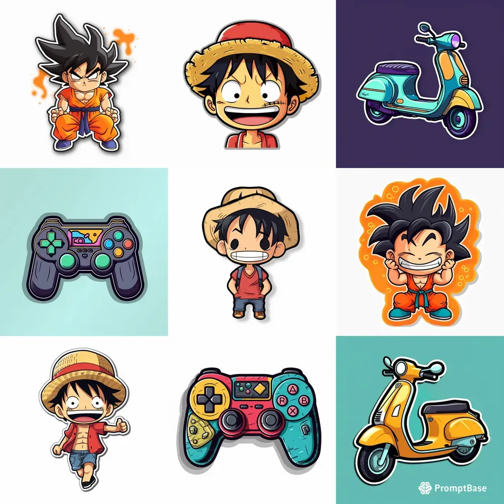 Beautiful High Quality Stickers Midjourney Prompt PromptBase