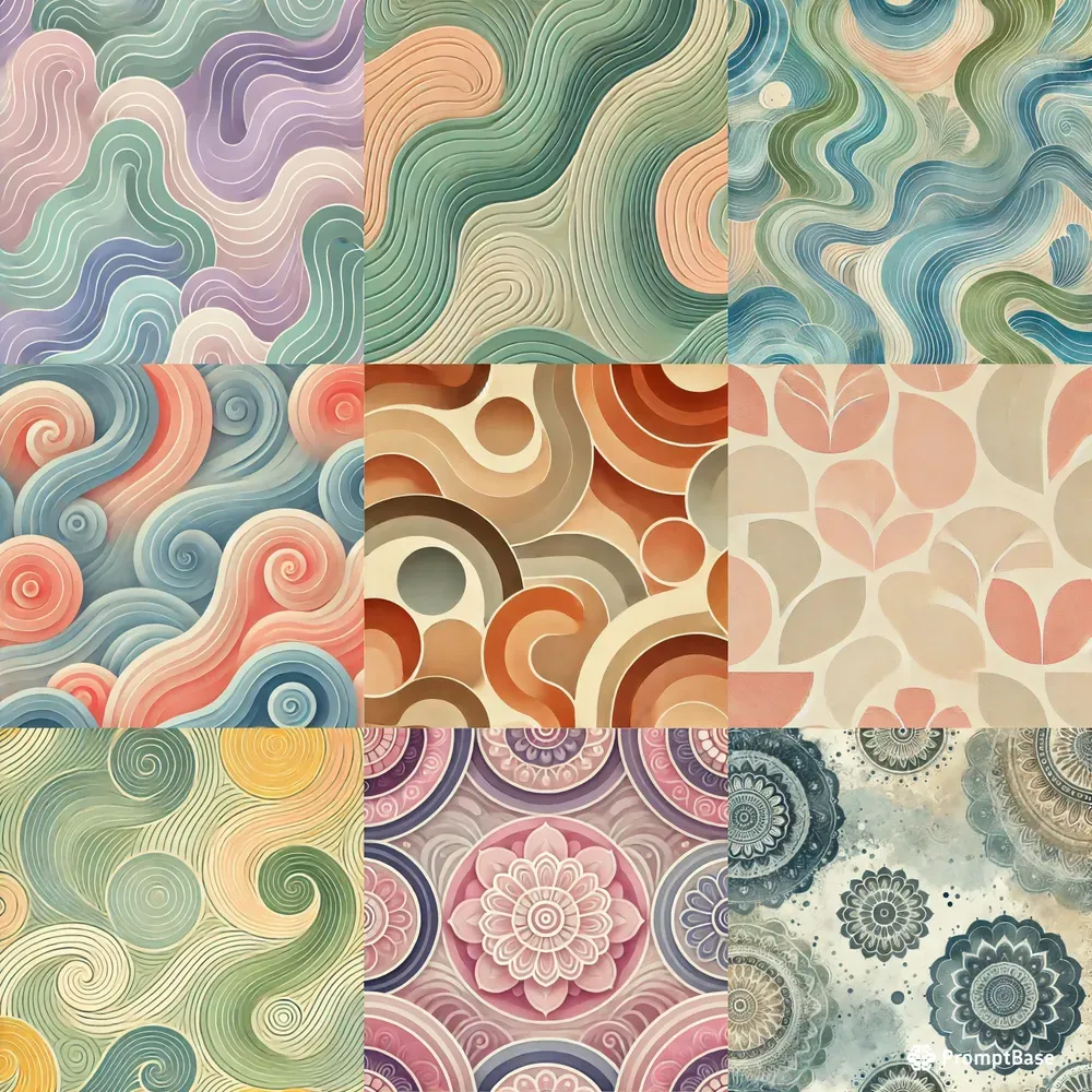 Calming Abstract Patterns For Therapies DALL·E Prompt | PromptBase