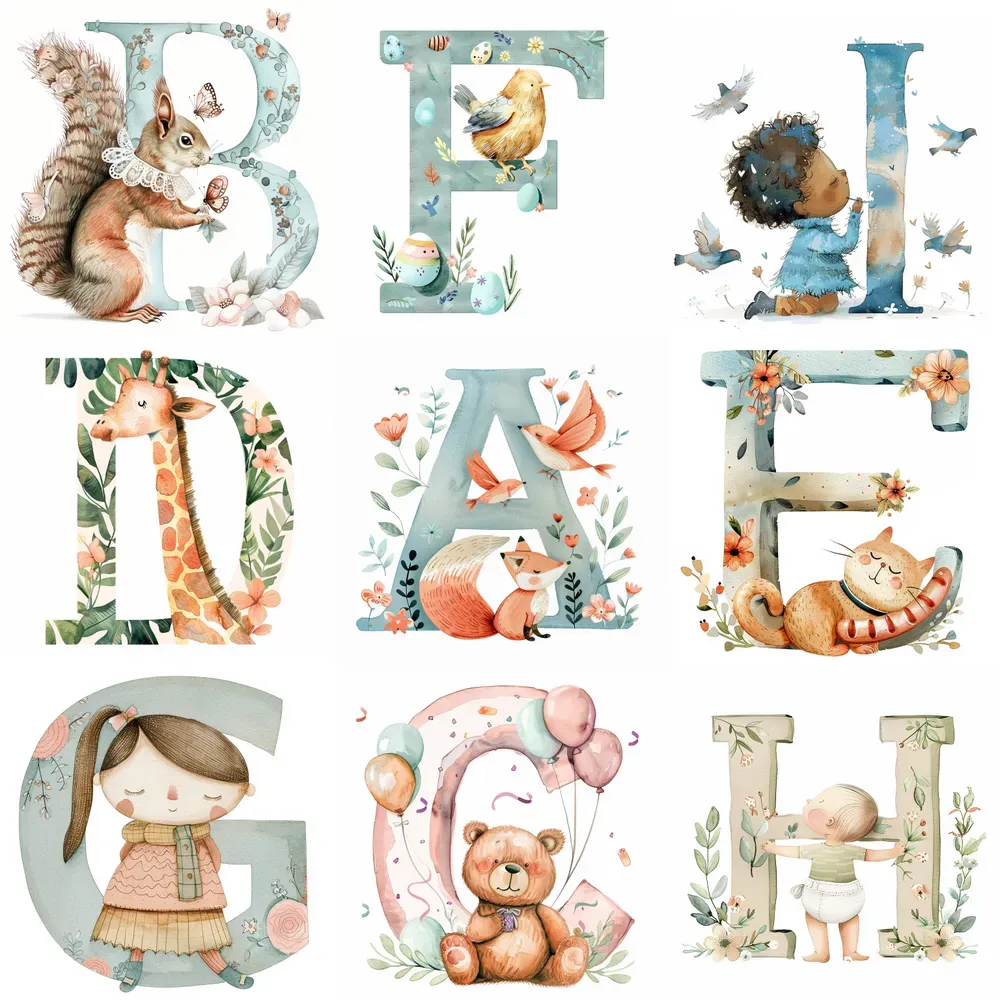 Cute Nursery Letters Alphabets Midjourney Prompt | PromptBase
