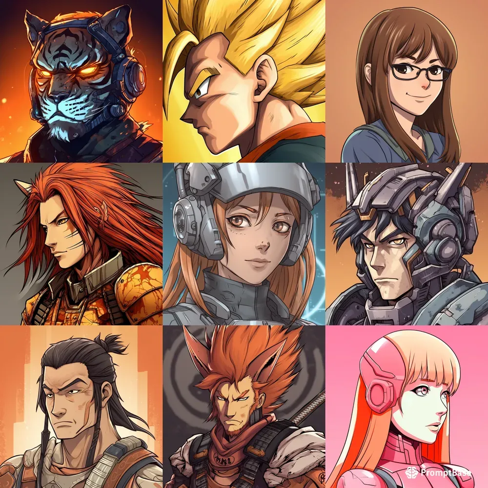 Powerful Nft Anime Avatars Midjourney Prompt Promptbase