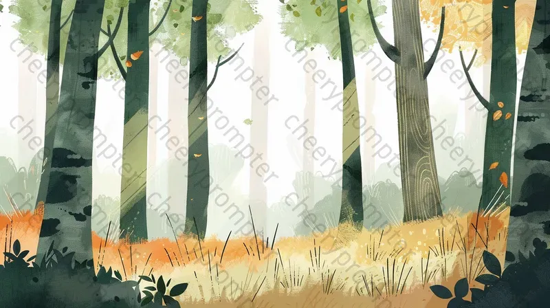 Woodland Storybook Illustrations Midjourney Prompt | PromptBase
