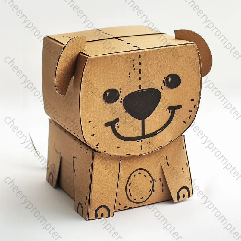 DIY Adorable Animal Cardboard Boxes Midjourney Prompt | PromptBase