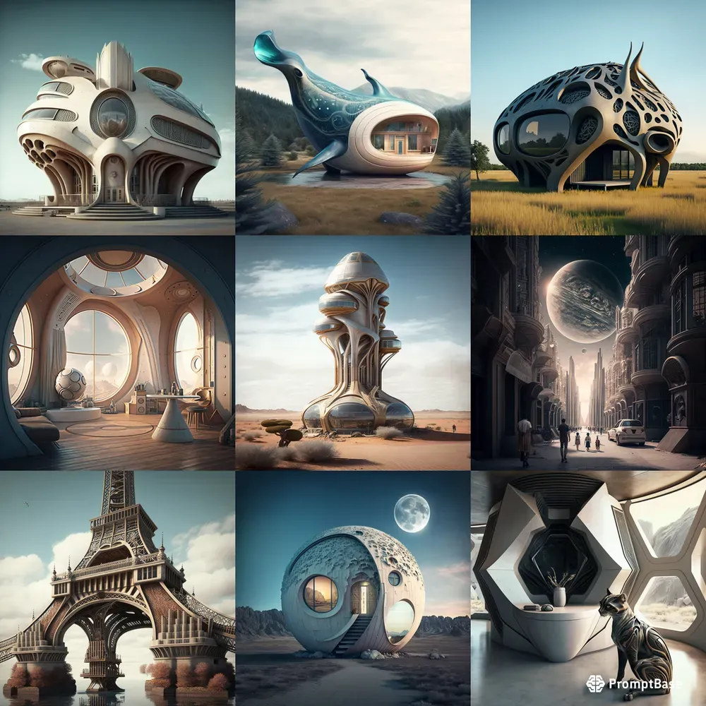 Utopian Architecture Concept Art Midjourney Prompt | PromptBase