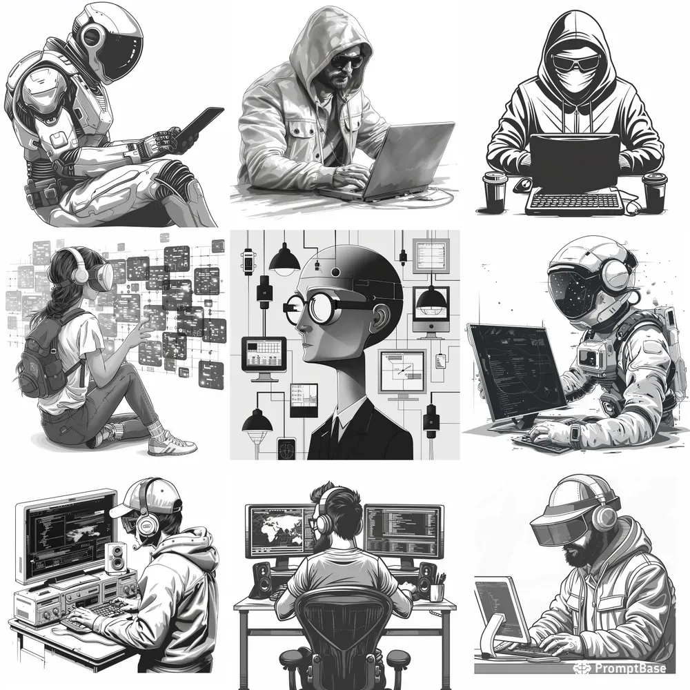 Tech Genius Clipart Collections Midjourney Prompt | PromptBase