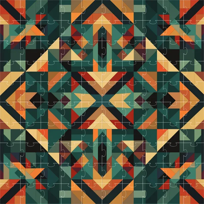 Colourful Repetitive Geometric Patterns Midjourney Prompt | PromptBase
